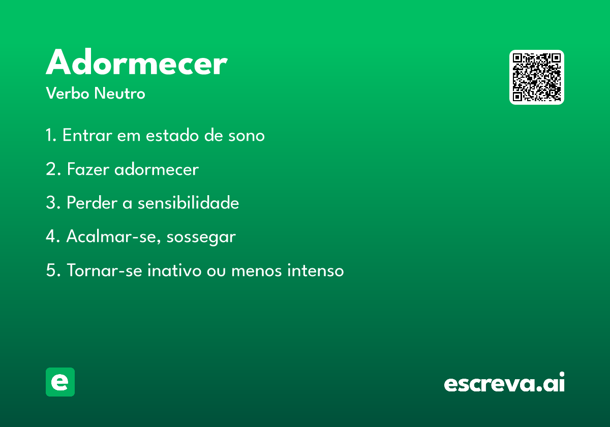 adormecer
