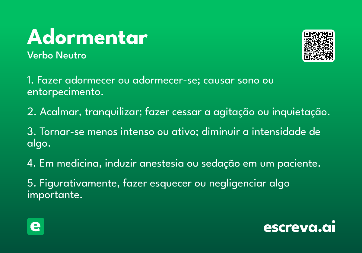 adormentar
