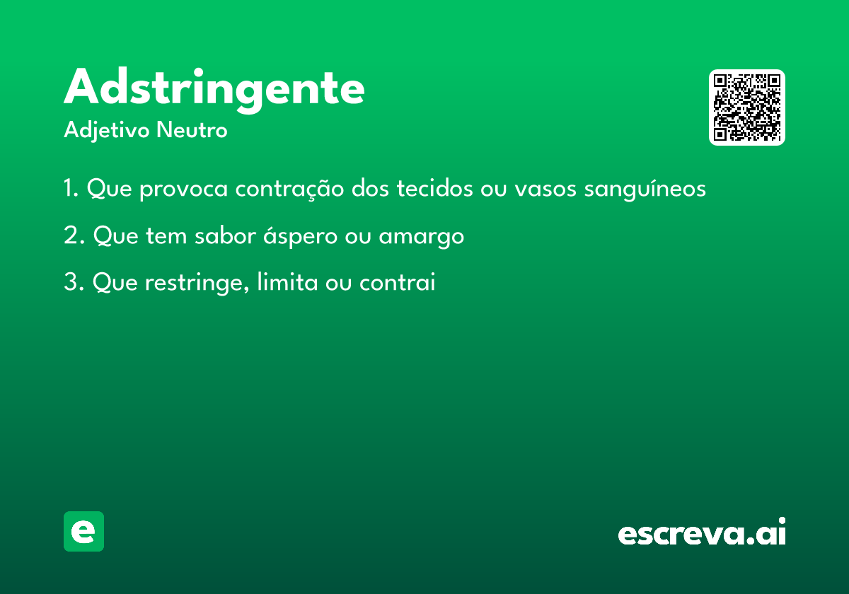 adstringente