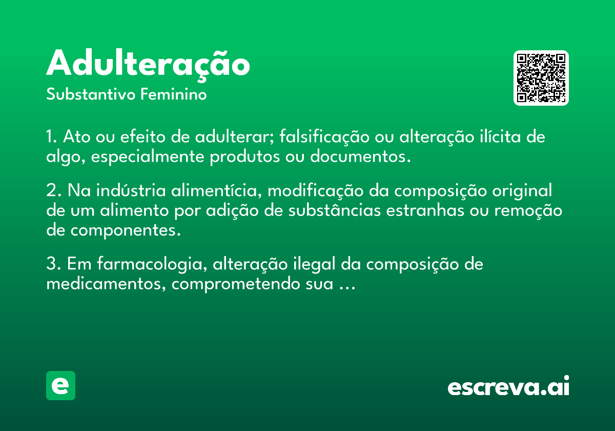adulteração