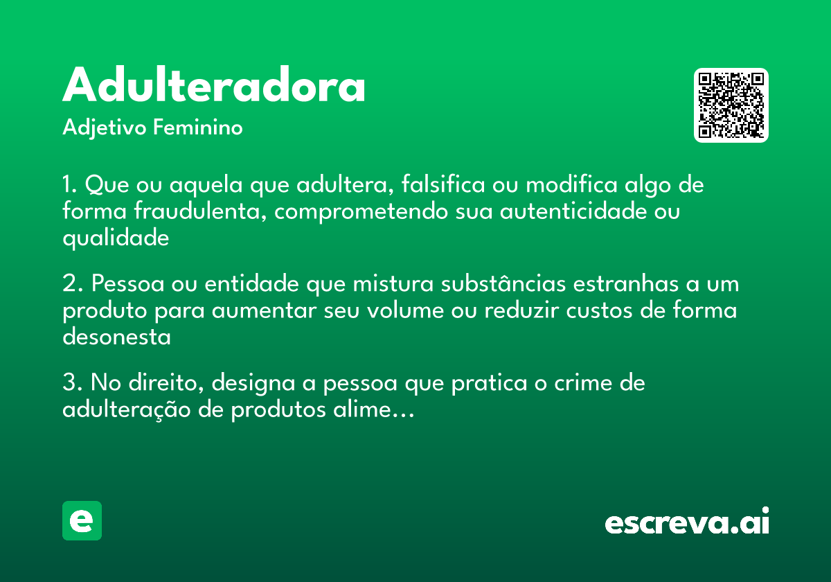 adulteradora