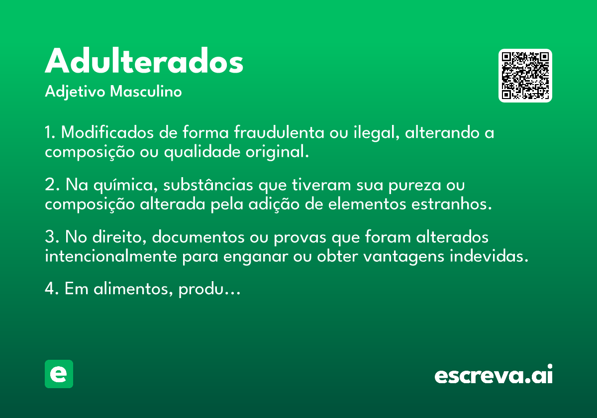 adulterados