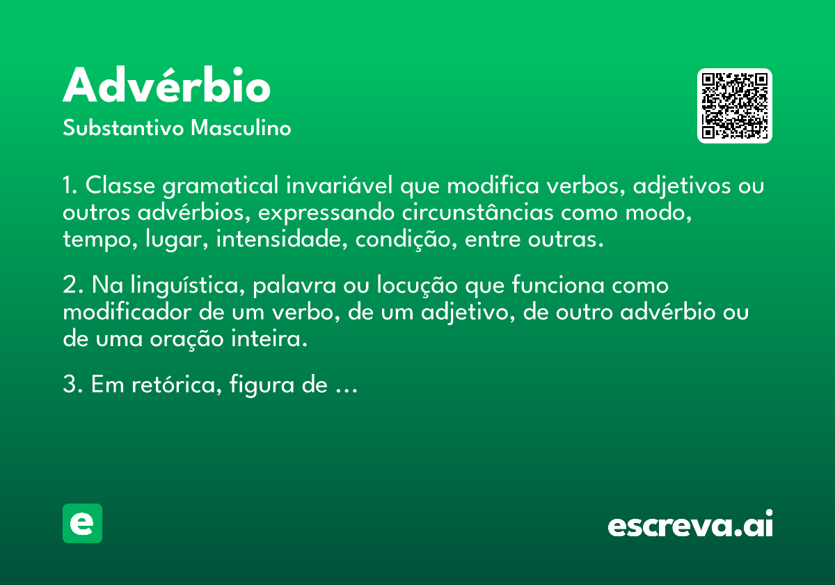 advérbio