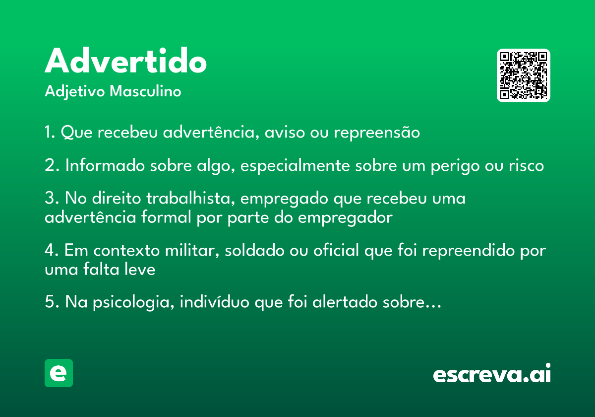 advertido
