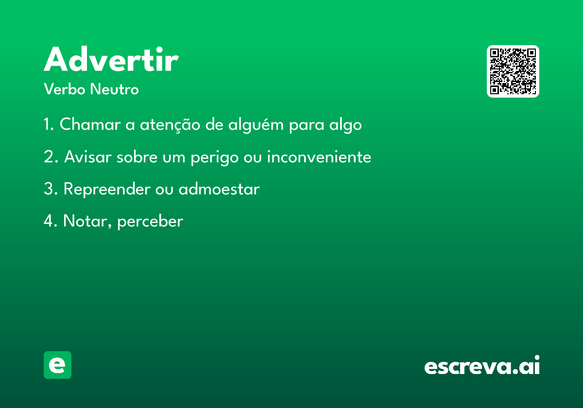 advertir