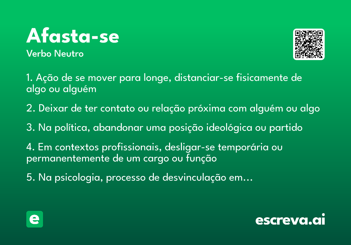 afasta-se
