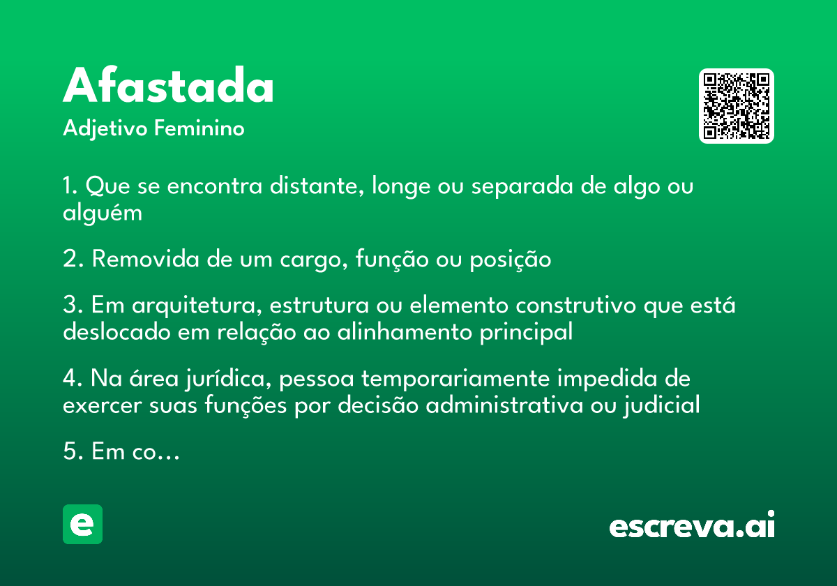 afastada
