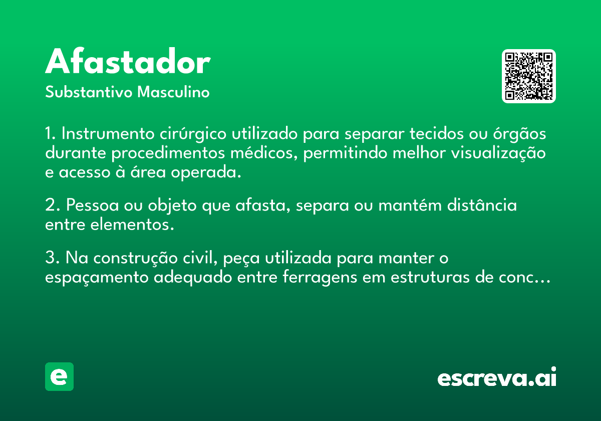 afastador