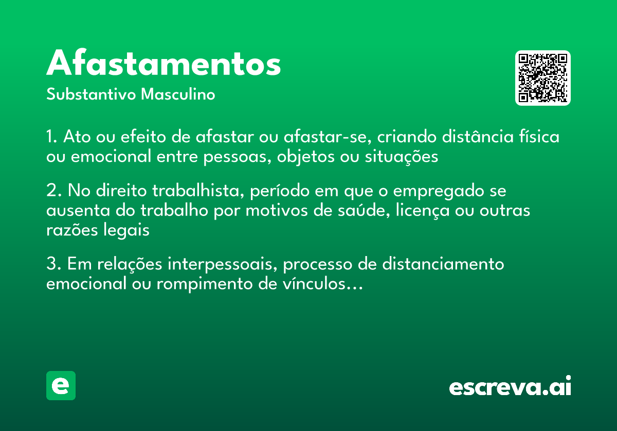afastamentos