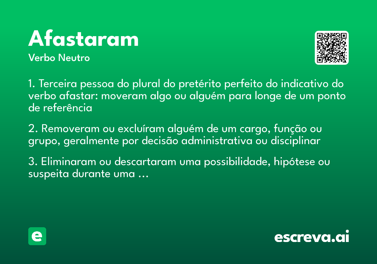 afastaram