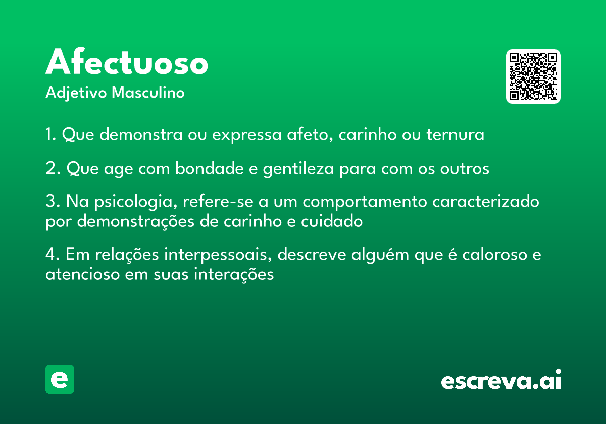 afectuoso