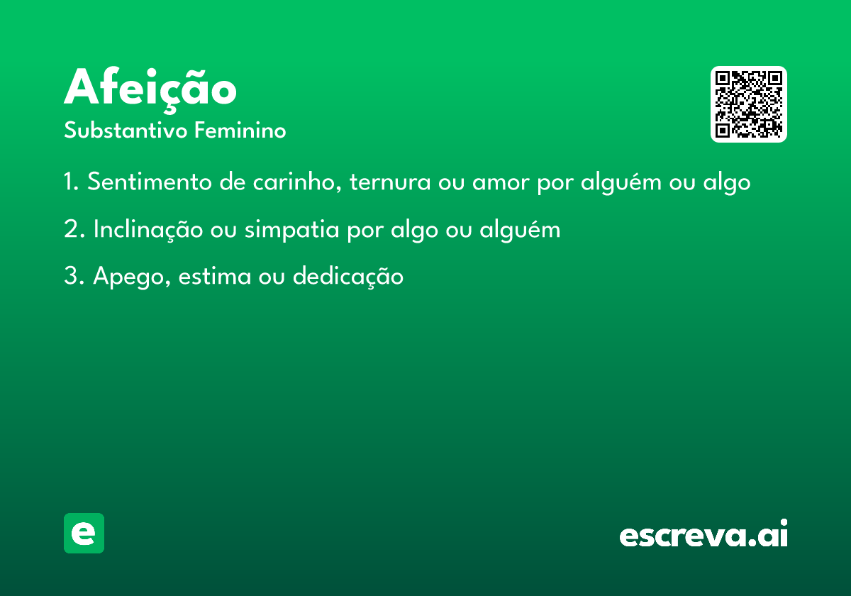 afeição
