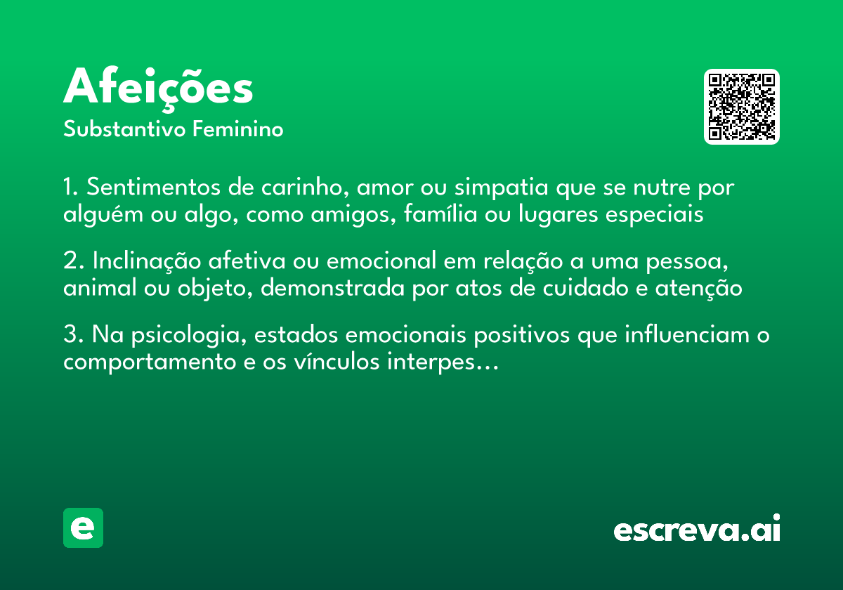 afeições