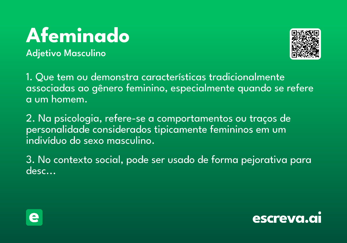 afeminado