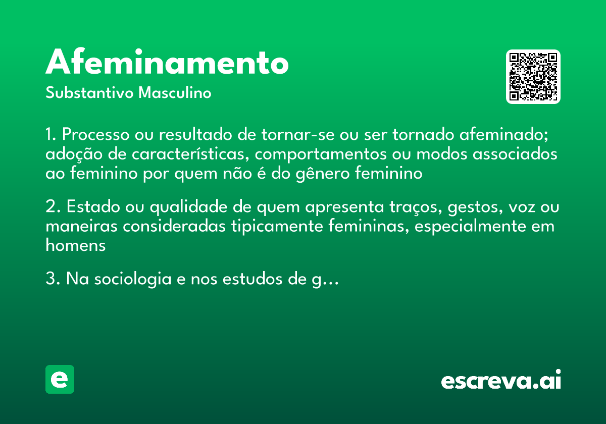 afeminamento