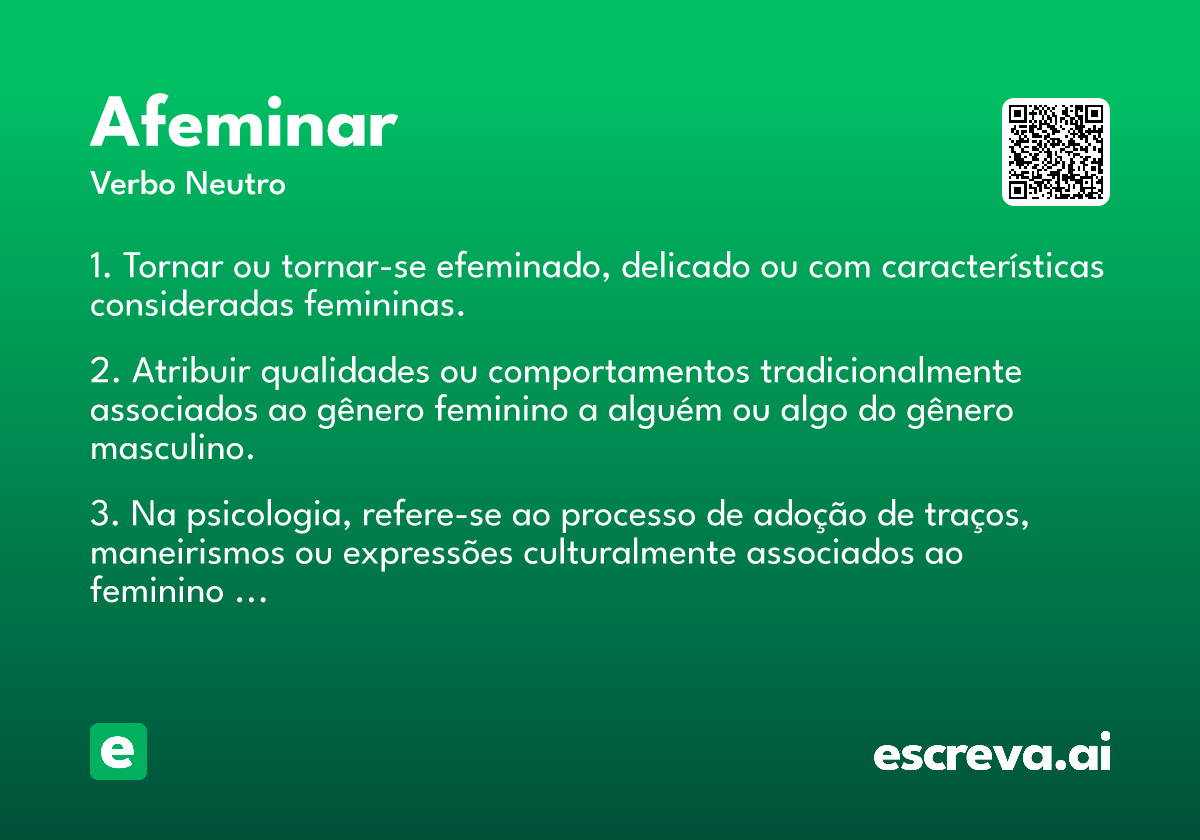 afeminar