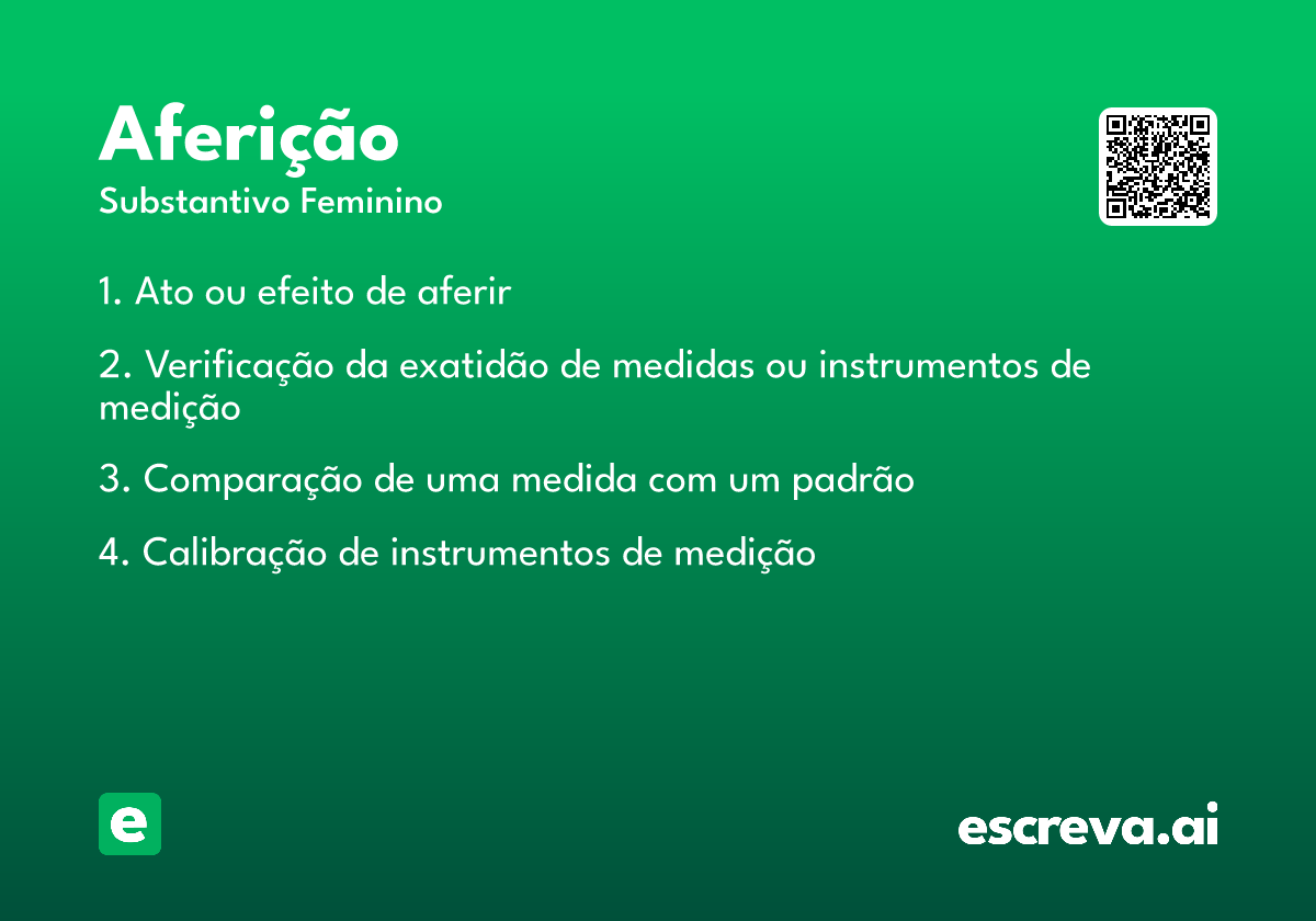 aferição
