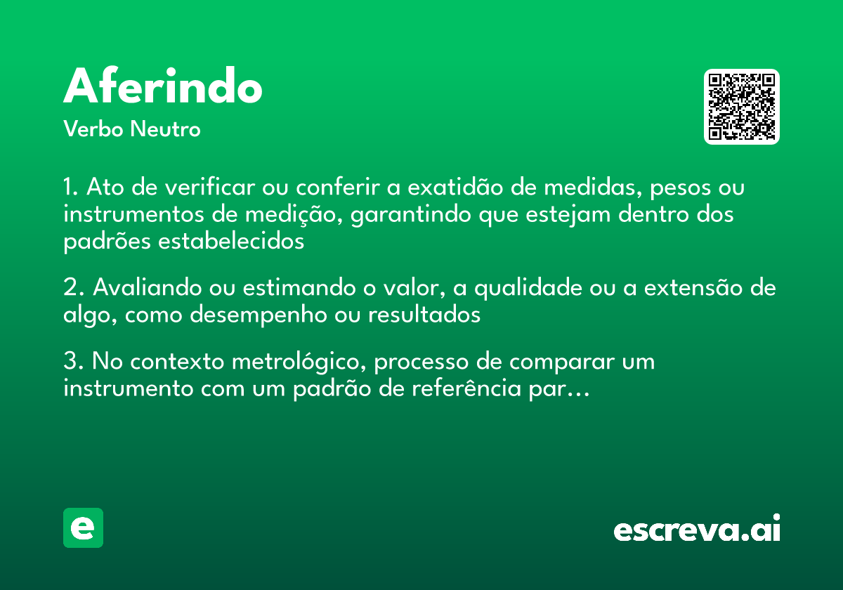 aferindo