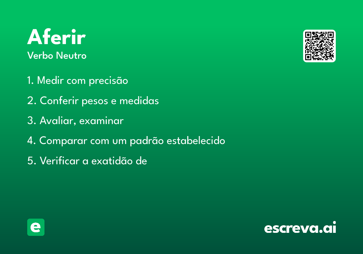 aferir