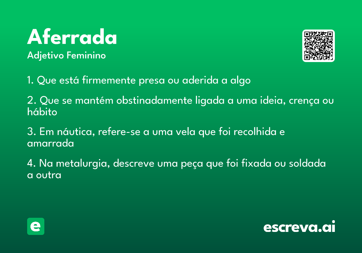 aferrada