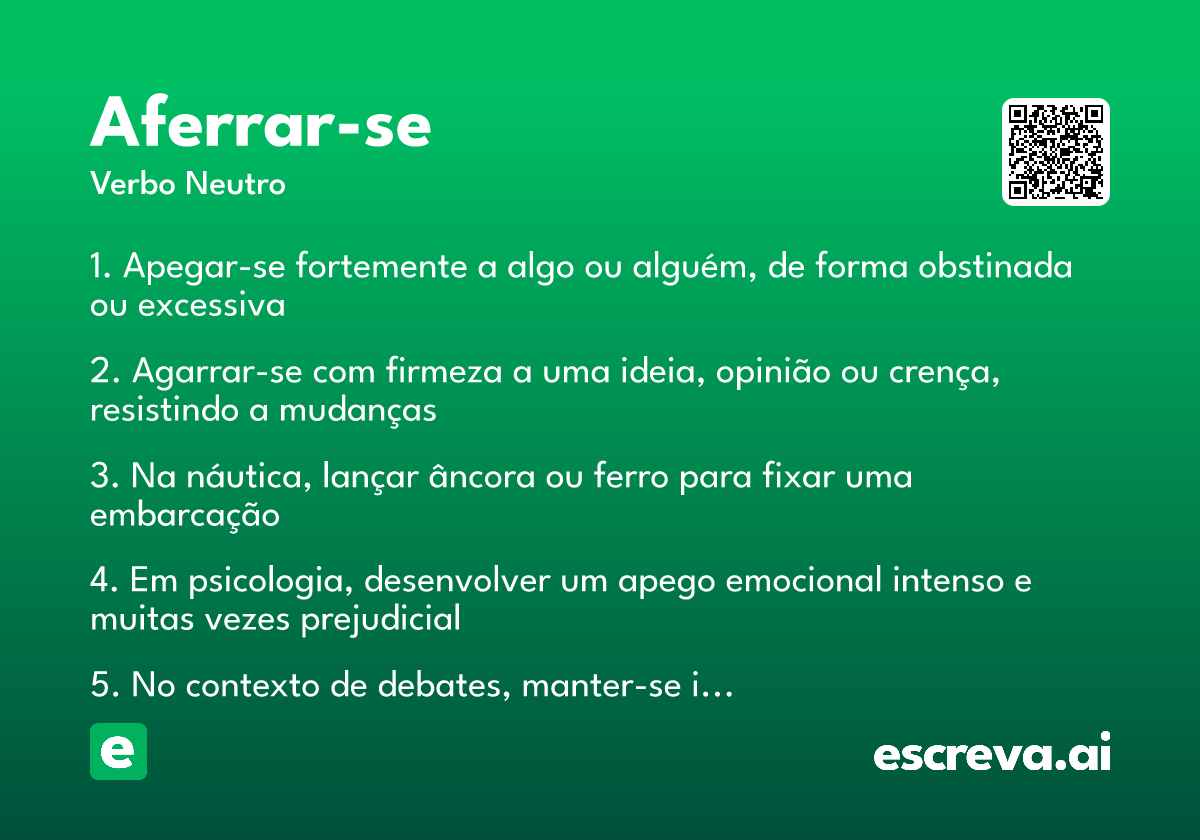 aferrar-se
