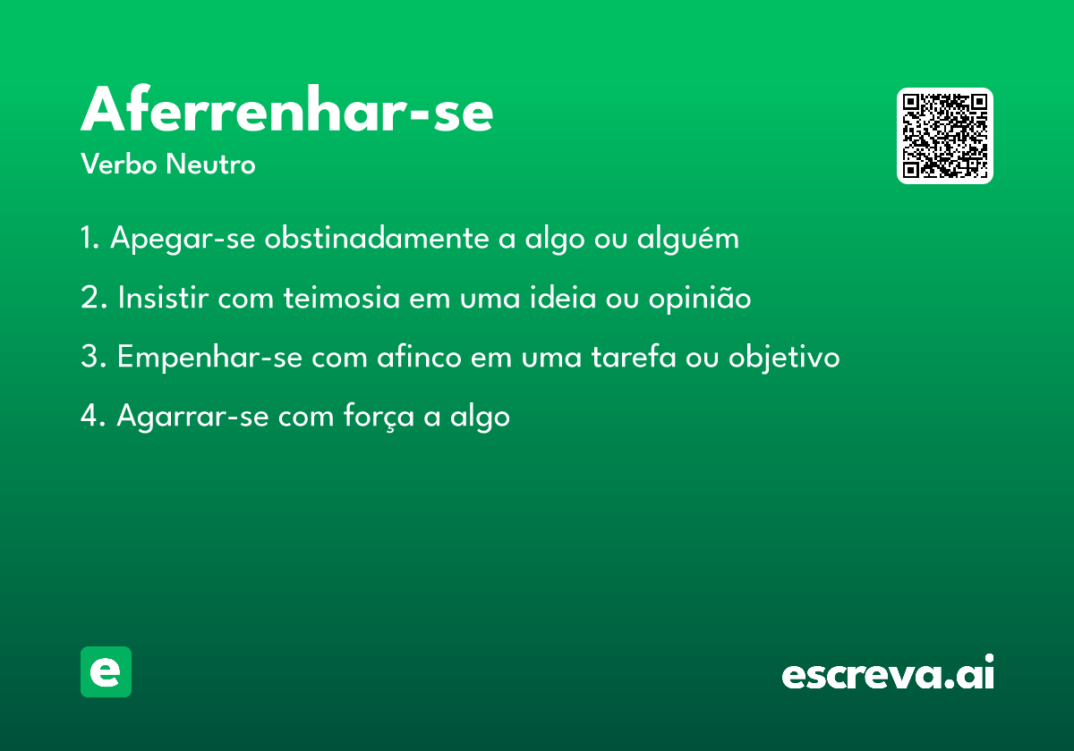 aferrenhar-se