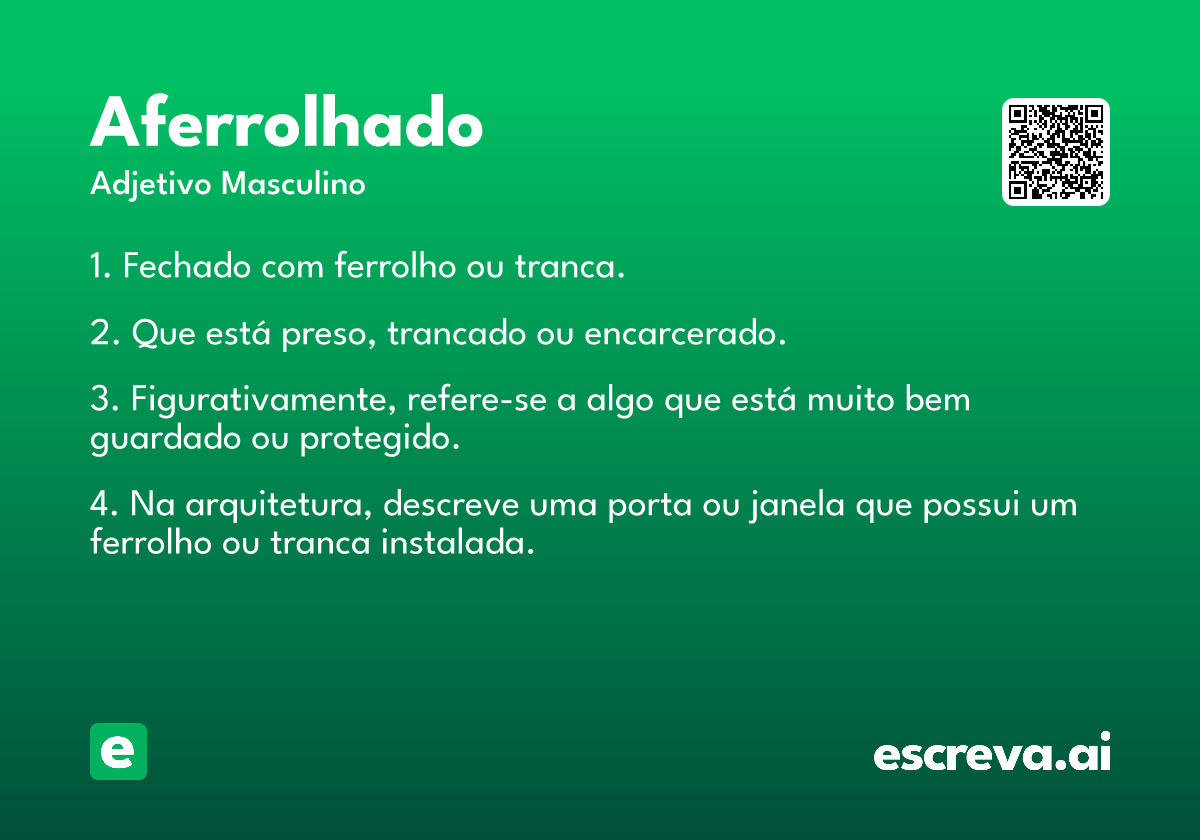 aferrolhado