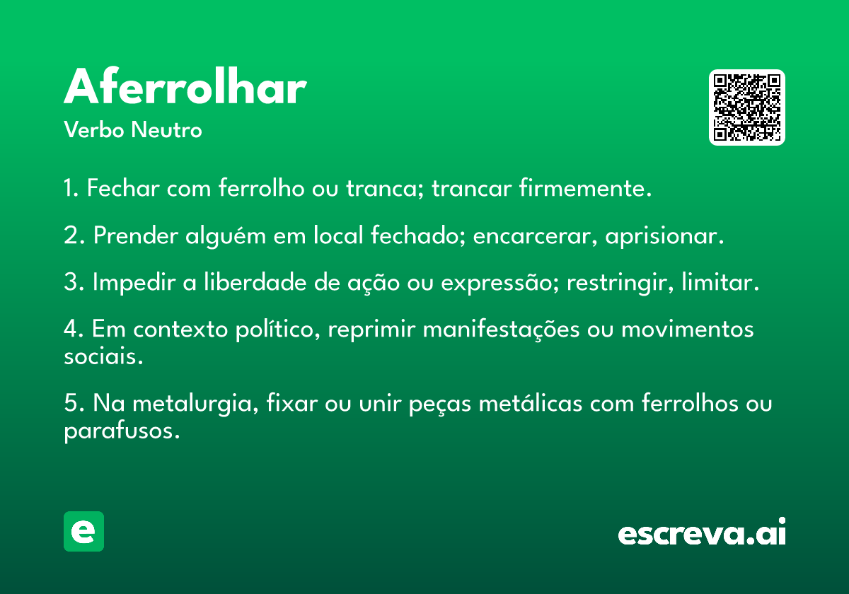 aferrolhar