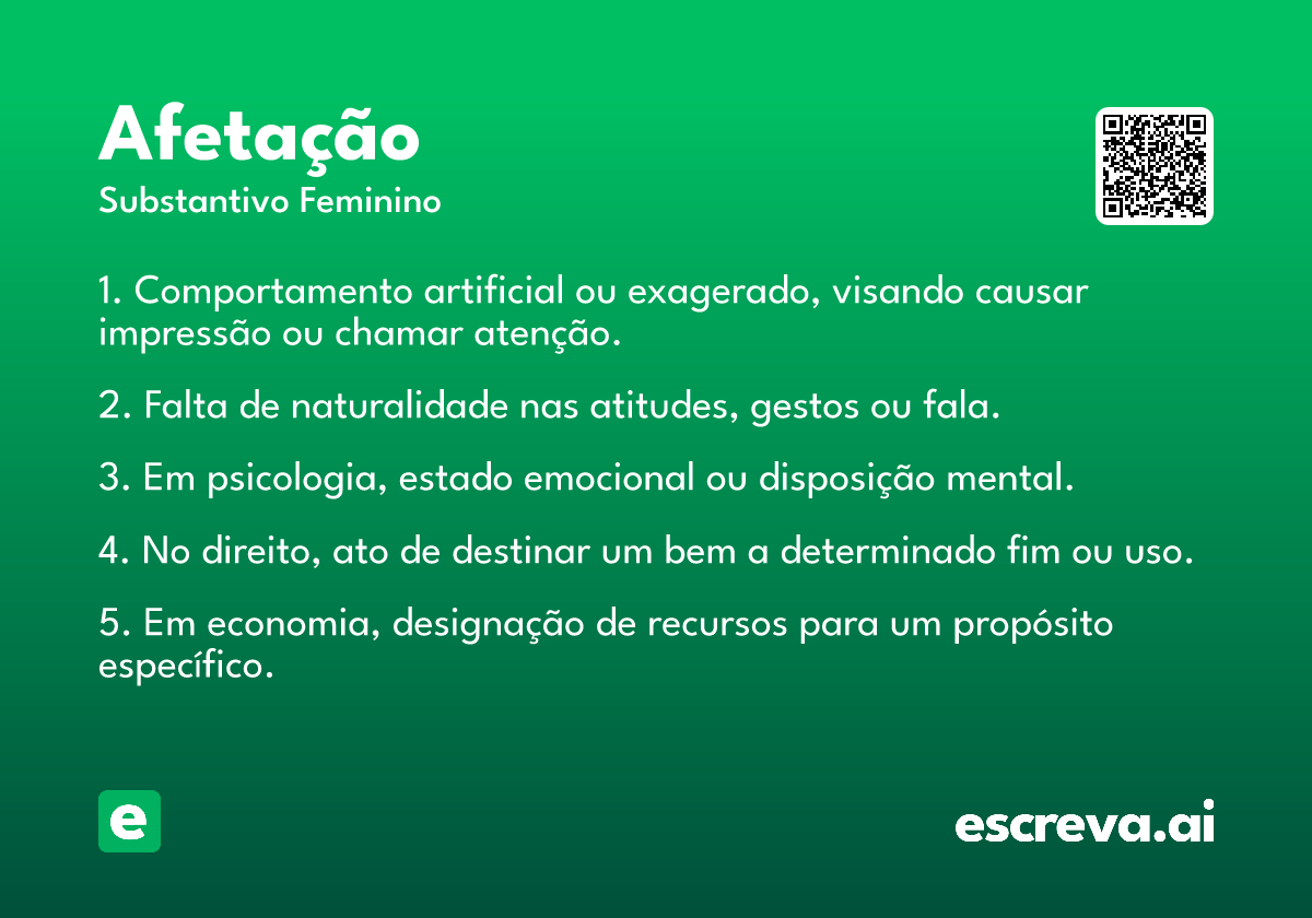 afetação