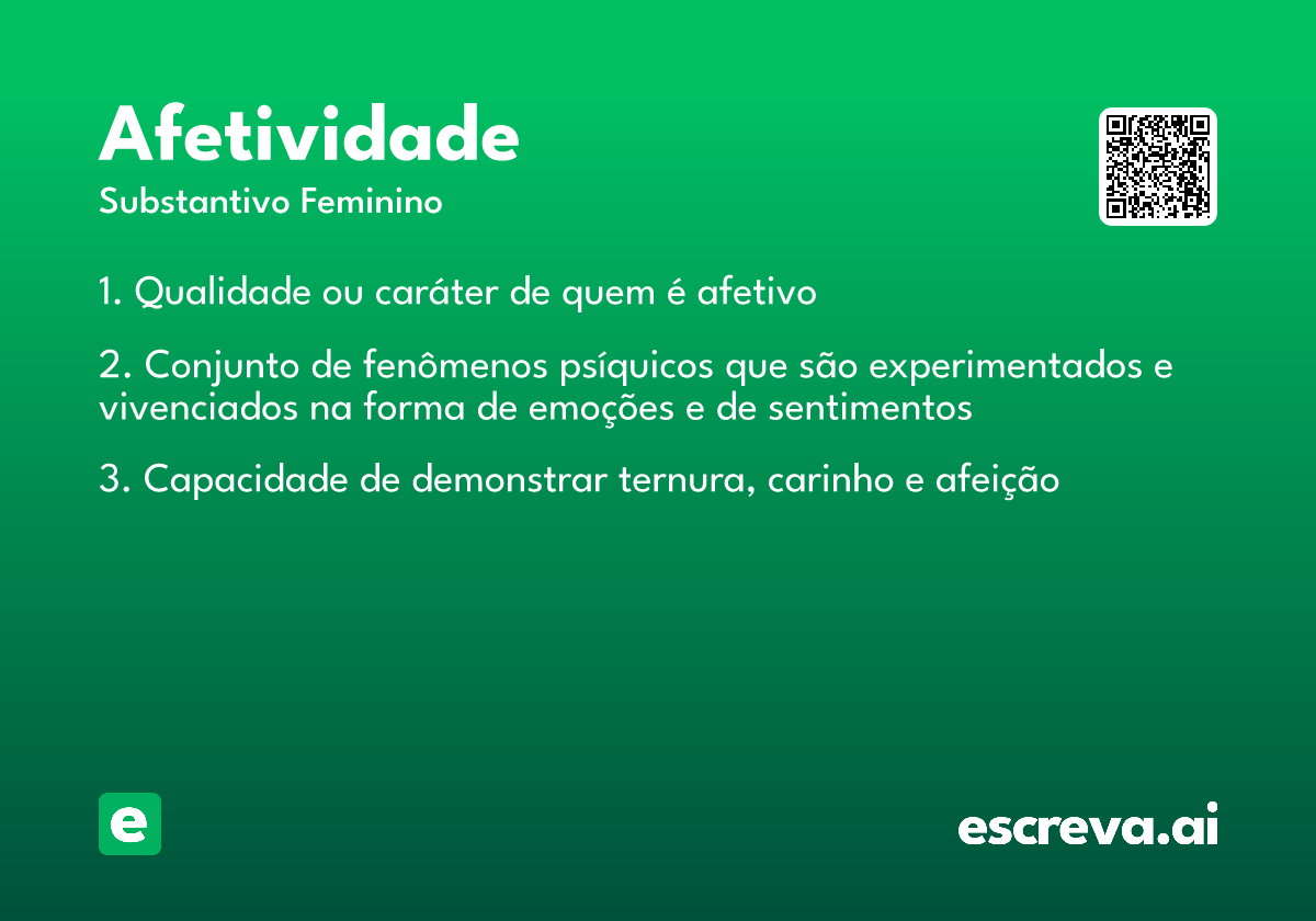 afetividade