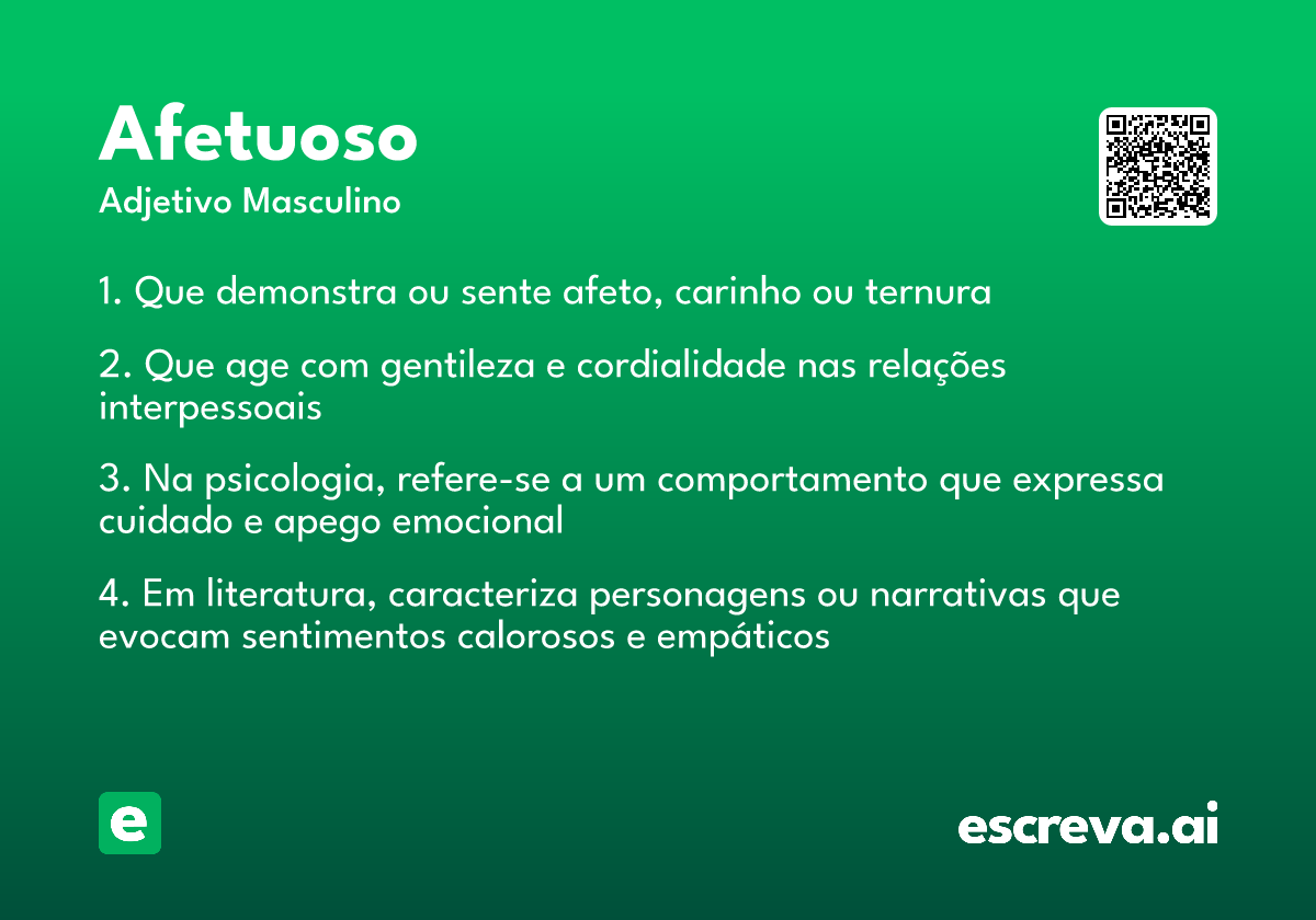 afetuoso