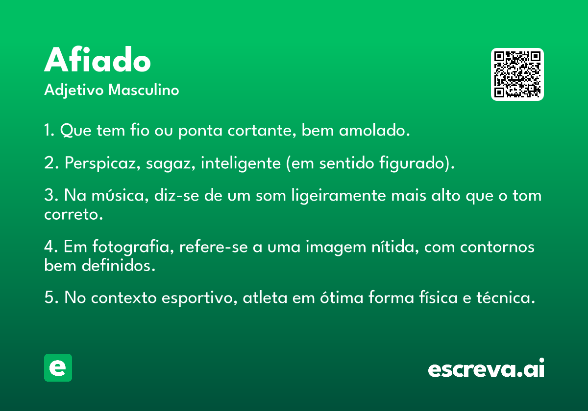 afiado