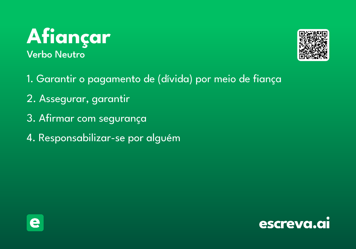 afiançar