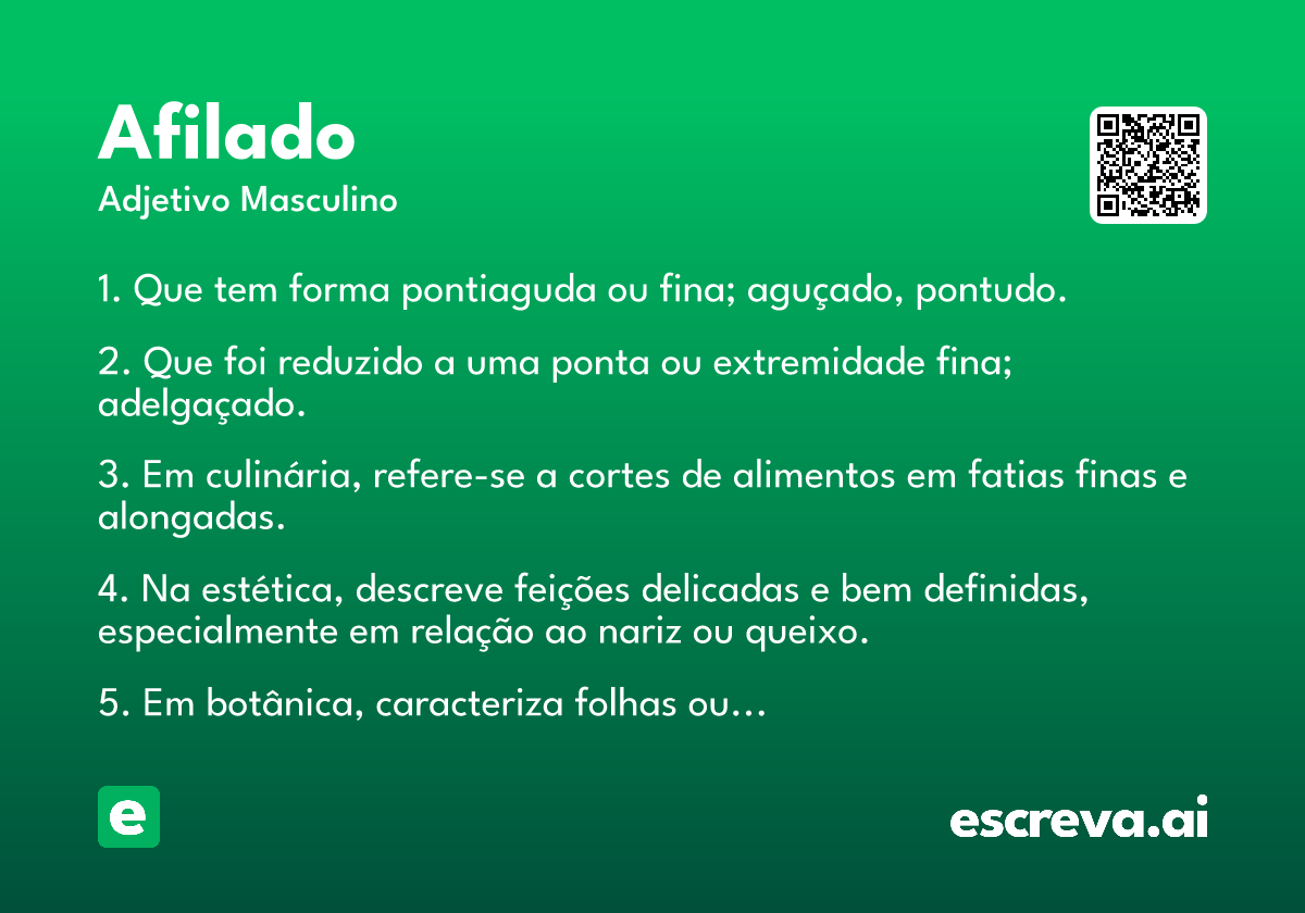 afilado