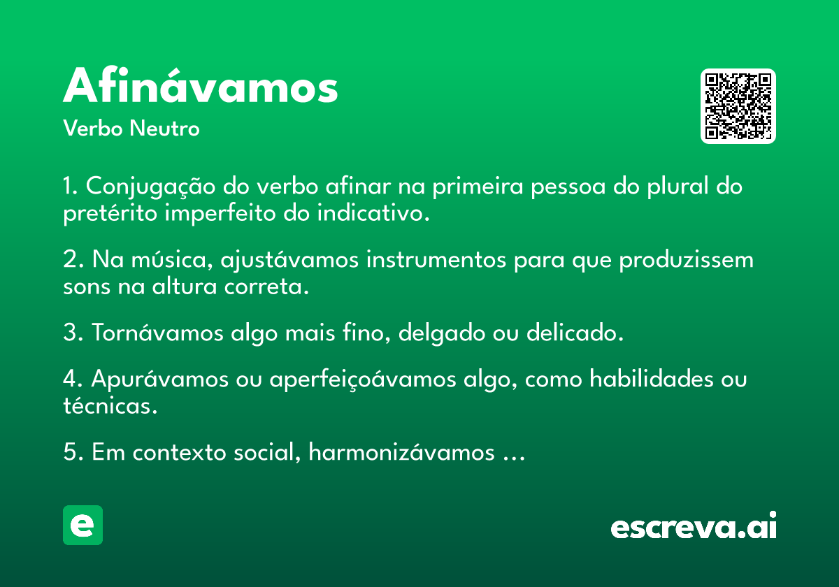 afinávamos