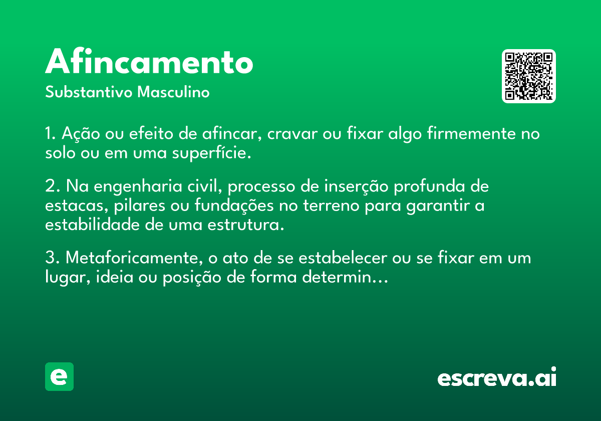 afincamento