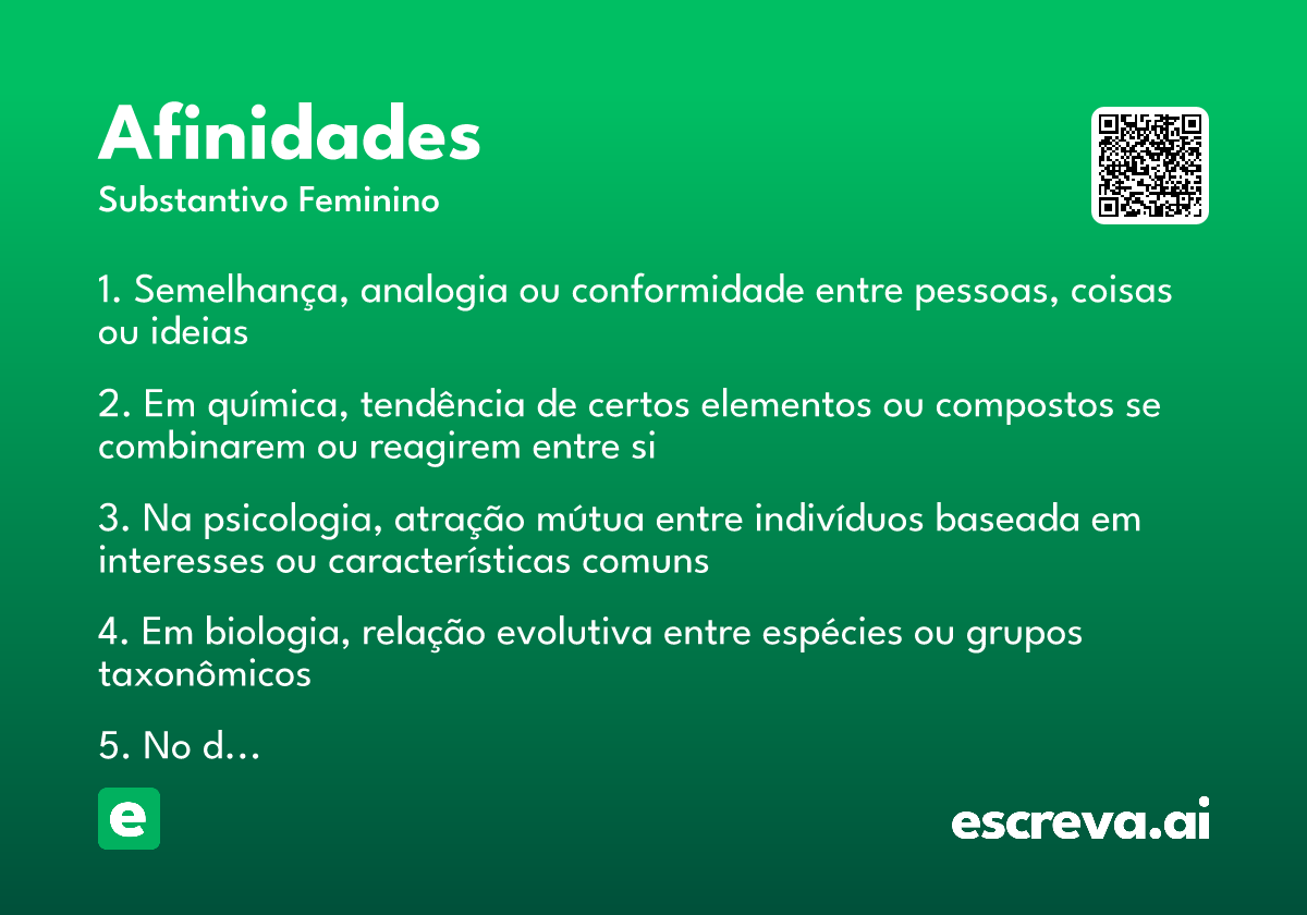 afinidades