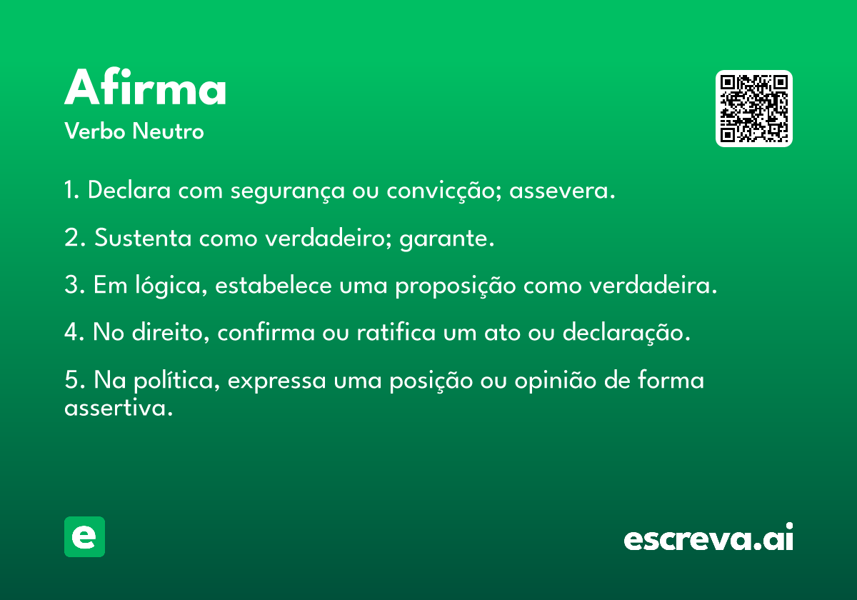 afirma