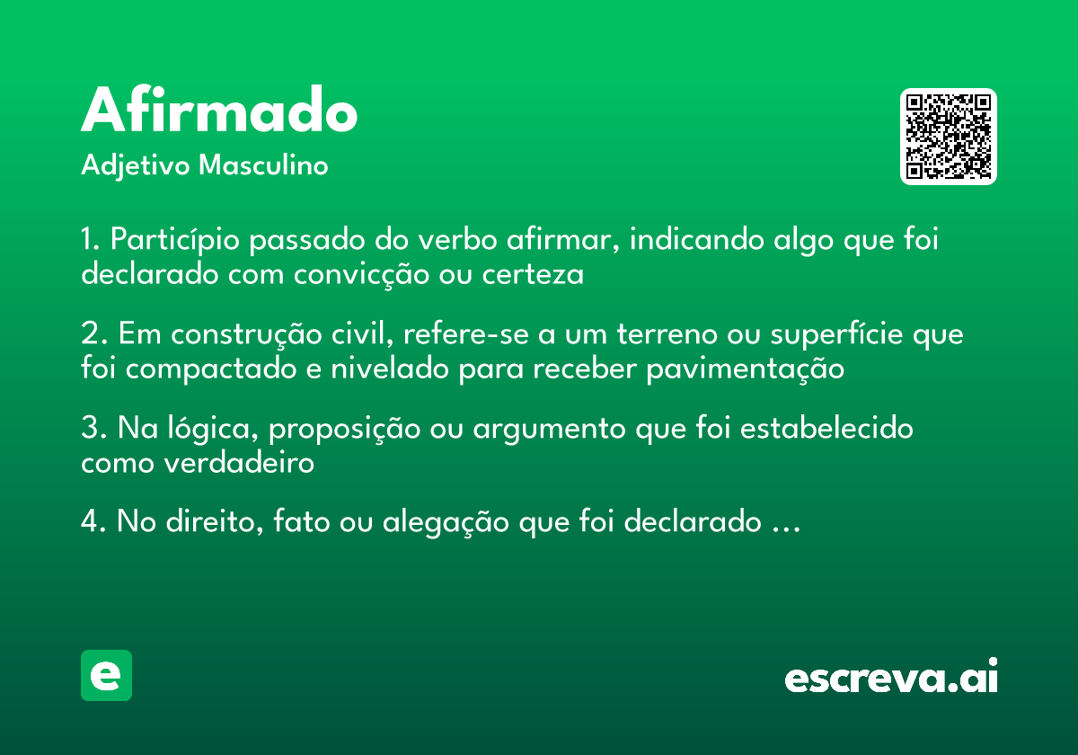 afirmado