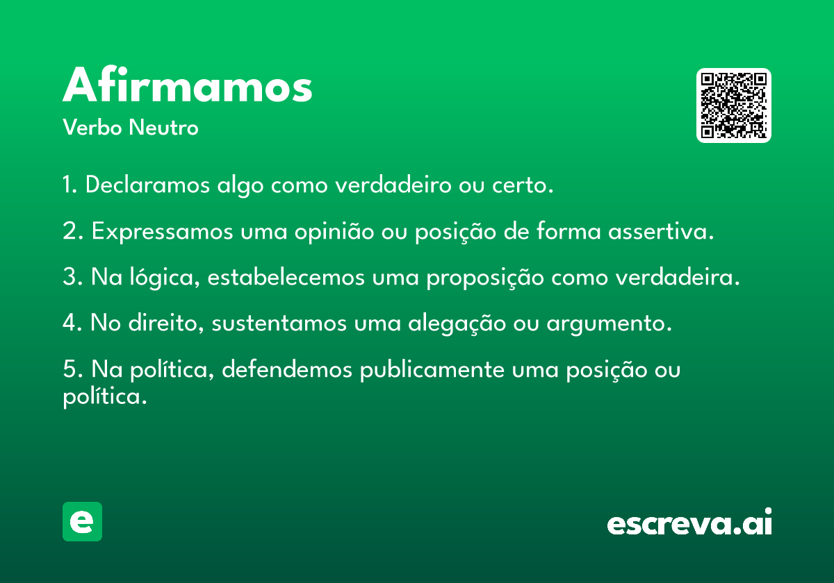 afirmamos
