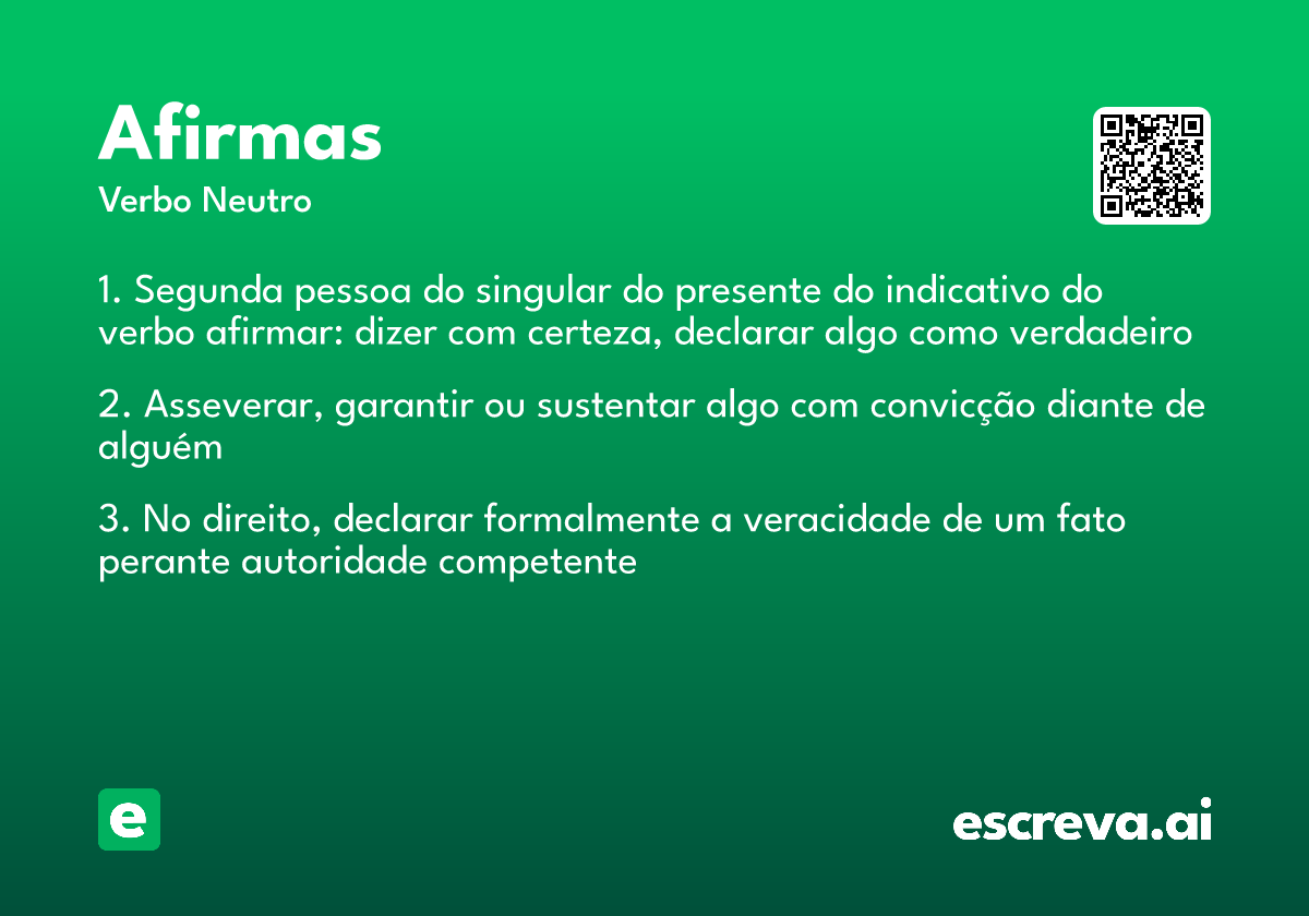 afirmas