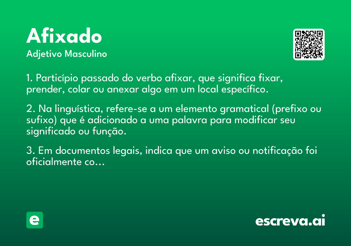 afixado
