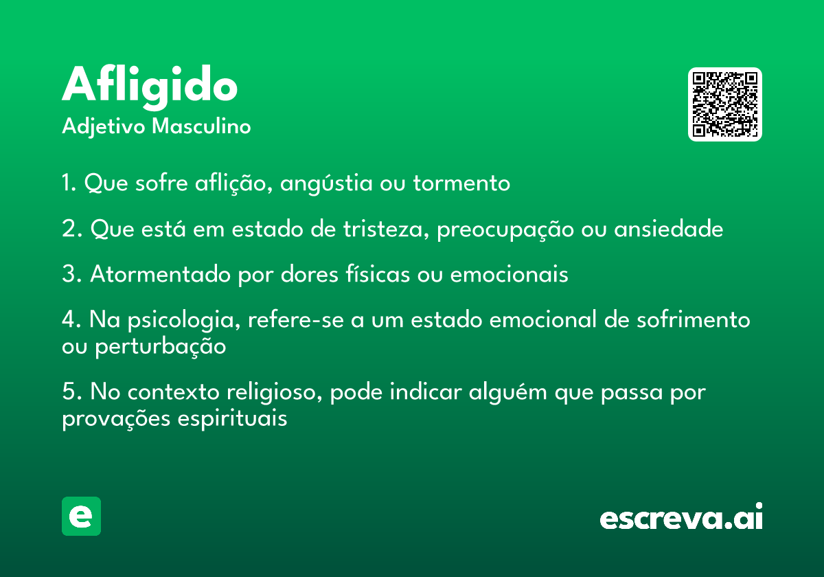 afligido