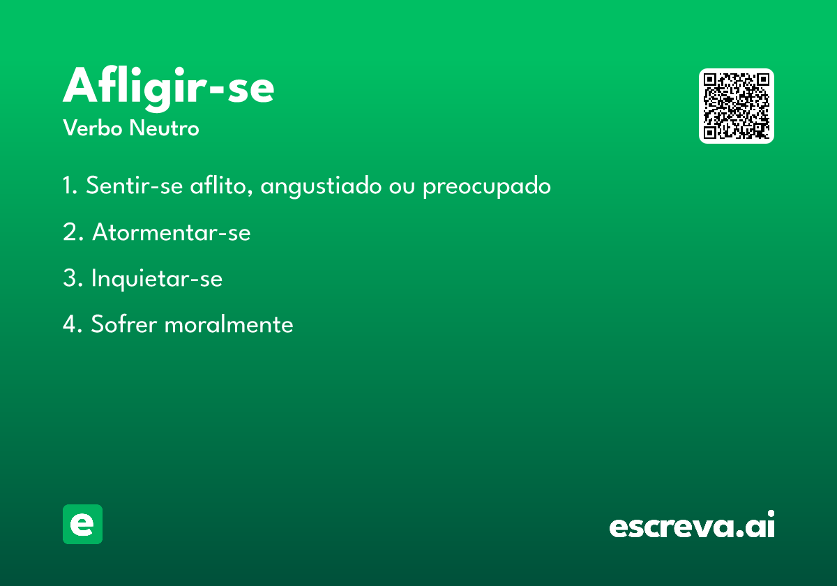 afligir-se
