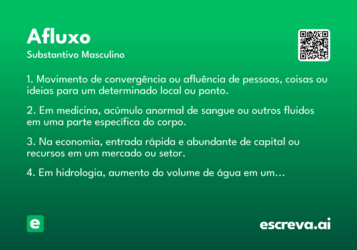 afluxo