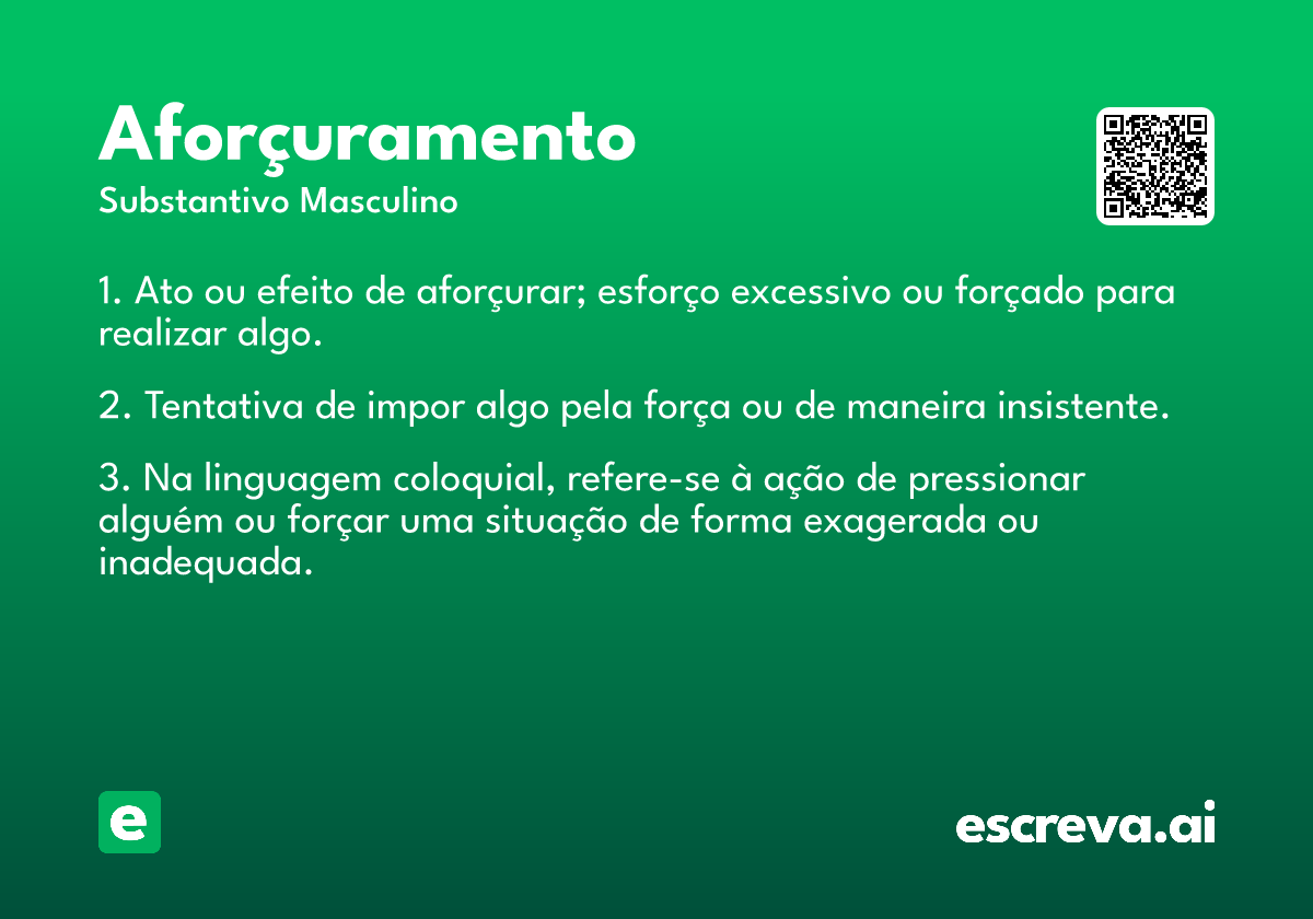 aforçuramento