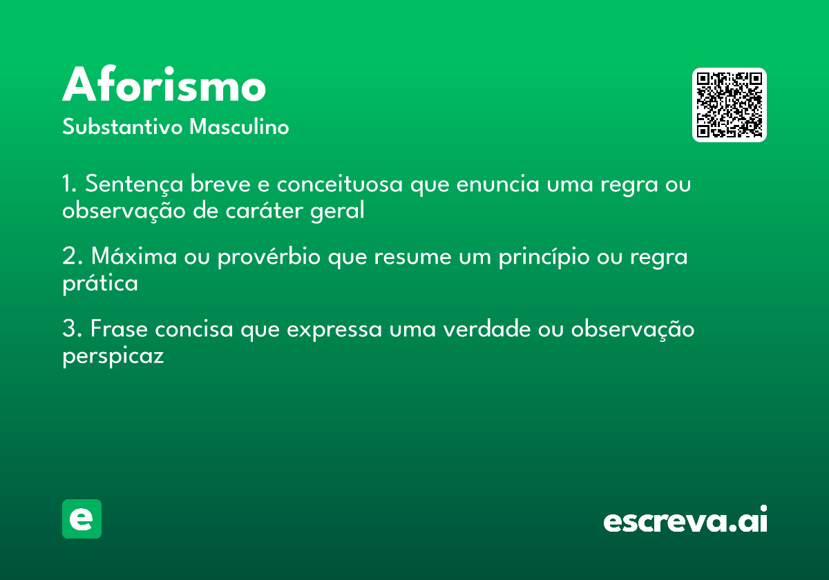 aforismo