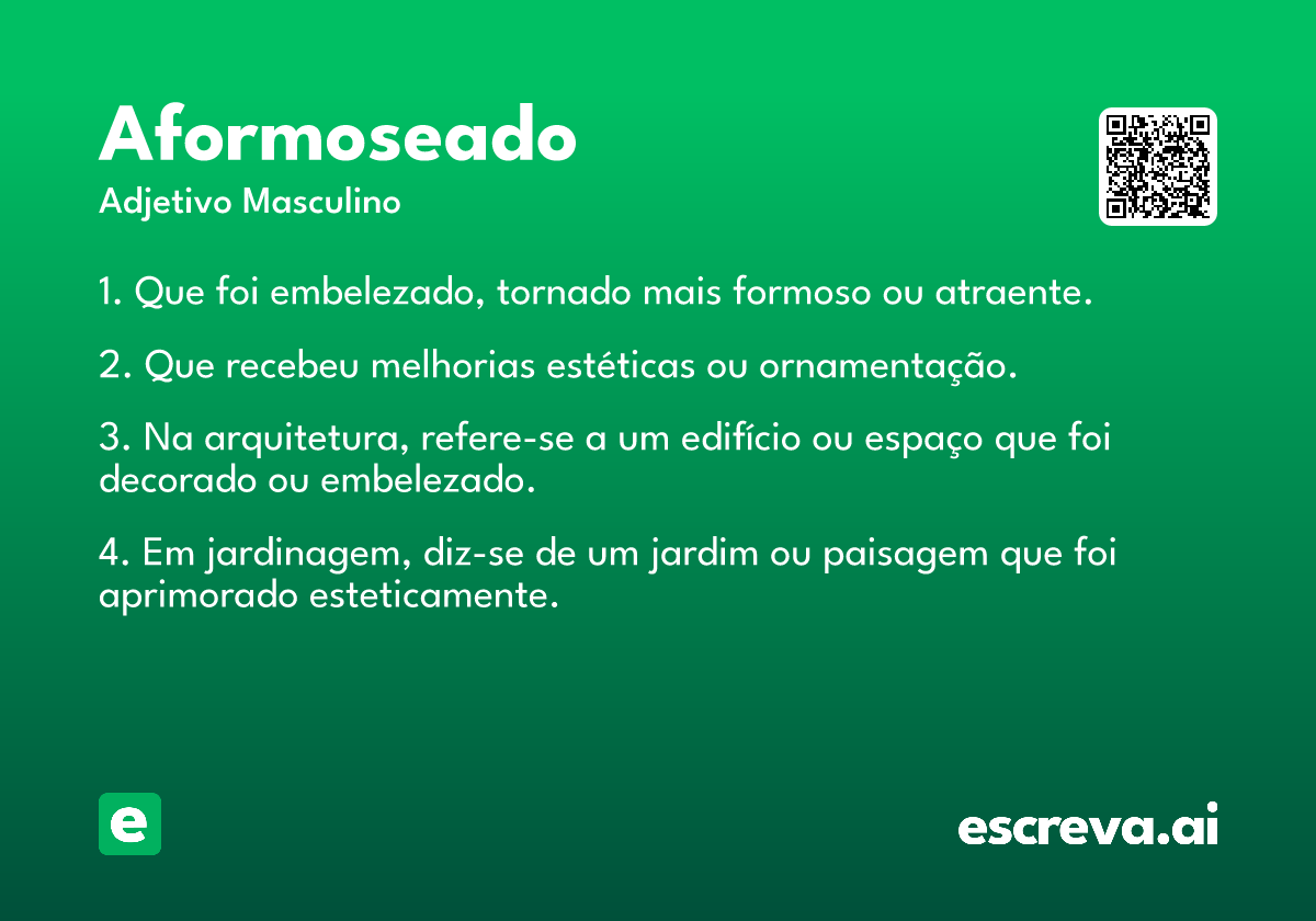 aformoseado