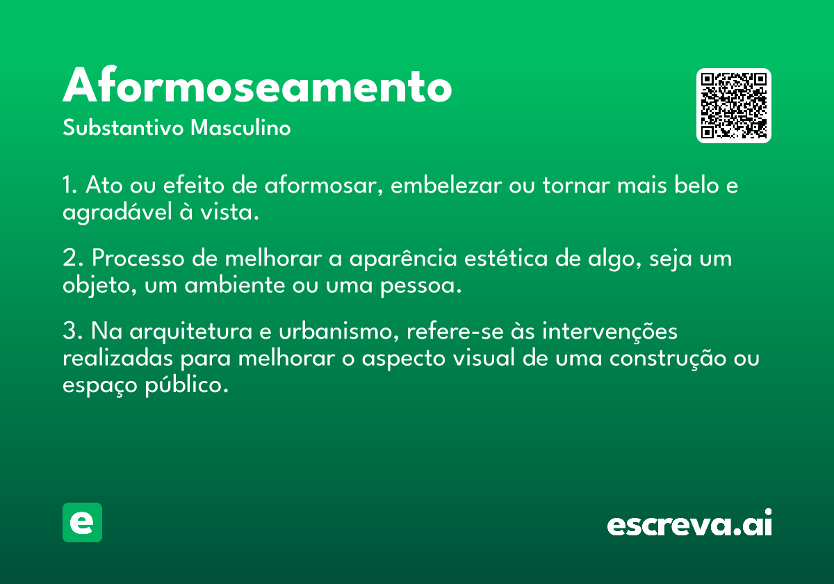 aformoseamento