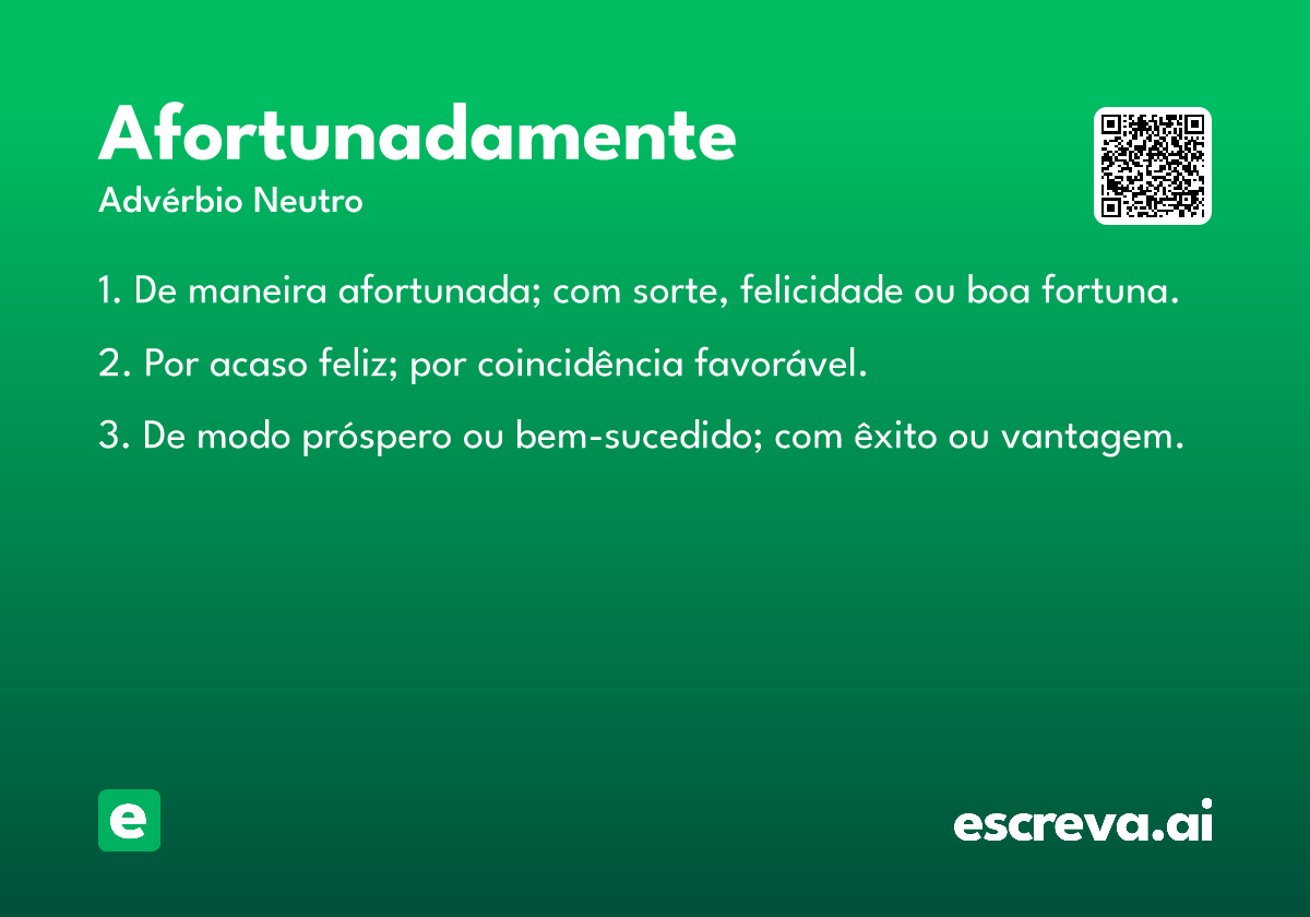 afortunadamente